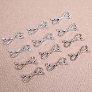 Nœud papignon en strass brillant DIY accessoire de pince à cheveux étui de téléphone.