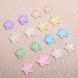Cabochons en résine étoile transparente pour bricolage artisanat accessoires de coque