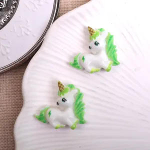 Cute resin unicorn flatback charms for DIY phone case and shoes craft accessories
