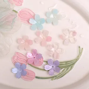 DIY Fatto a Mano Acetato Fiore a Cinque Petali ciondoli Luminosità Forcina Copricapo Fibbia di Scarpa Accessori per Gioielli