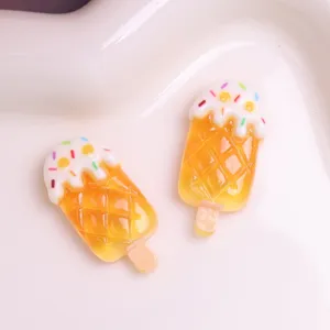 Harz Eiscreme Stiel Eis Anhänger Detail, süße DIY Flatback Zubehör für Handyhülle und Haarspange.