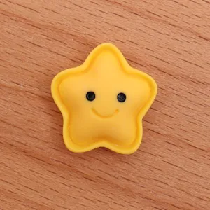Cute yellow star resin cabochon flatback for DIY phone case hair clip craft accessories