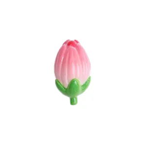 3D tulip resin flower charm DIY accessory for phone case hair clip crafting decoration