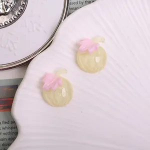 Simpatici ciondoli di frutta in resina trasparente per custodie per telefoni e accessori per capelli.