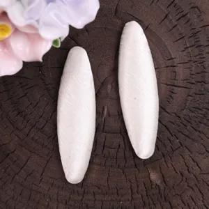 Handmade fabric hair clip accessories DIY cream color side clips for daily sweet styling look