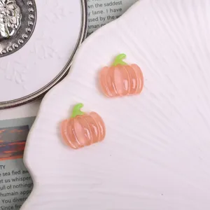 Deliziosi ciondoli zucca in resina rosa per fai da te artigianato, cover per cellulari e accessori.