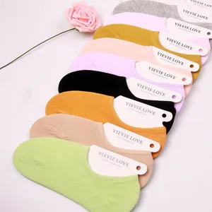 Women Invisible Boat Socks Cotton Low Cut Shallow Mouth Solid Color Casual Socks Breathable Summer Socks