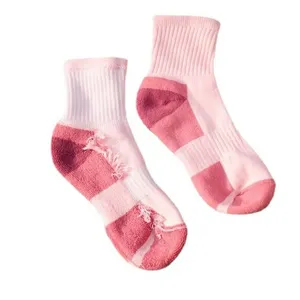 Damen Sportsocken verdickte Froteesohle rosa Laufen Wandern Baumwolle Socken Paar neu