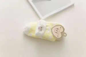 Women winter warm coral fleece sleep socks fluffy heart indoor floor socks for home use