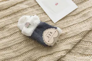 Cozy winter fuzzy plush home sleeping socks thick soft warm floor socks for women indoor wear