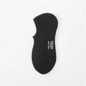 Chaussettes invisibles basses noires pour hommes, variante en coton respirant et maille filet.