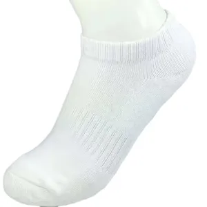 Men's athletic ankle socks with cushion sole, breathable short sports running socks for men.