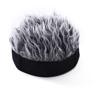Funny Wig Hat Retro Hip Hop Streetwear Sailor Docker Cap Novelty Short Hair Beanie Cosplay Party Hat For Men