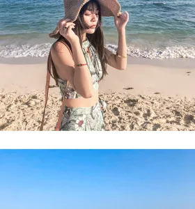 Damen Sommer Strand Strohhut handgefertigt hohl breite Krempe Sonnenhut faltbarer Sonnenschutz