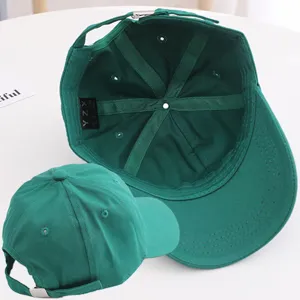 Children green baseball cap casual adjustable cotton hat spring autumn kids sun cap