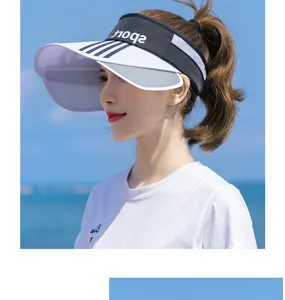 Chapeau de soleil à large bord avec design double couche pour la protection UV d'été.