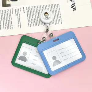 Blauw en groen badgehouder set met intrekbare katrol dokter ontwerp voor kantoor ID kaart display
