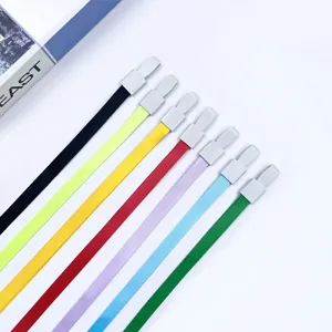 Colorful creative integrated buckle lanyard 1.0cm neck strap for ID card school badge