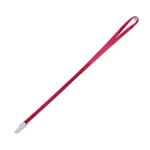Red 1.0cm Lanyard Neck Strap for ID Badge Holder Key Ring School Office Supplies