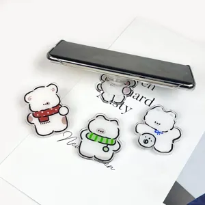 Supporto per cellulare carino cartone animato orso estensibile pieghevole supporto