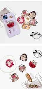 Niedlicher Cartoon Handy Halter, teleskopischer Klebeständer für Smartphone und Tisch.
