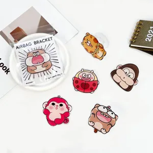 Süßer Cartoon Acryl Zusammenklappbar Handy Airbag Ständer Tier Erweiterbarer Griff Halter Für Büro Schreibtisch Smartphone Dekor