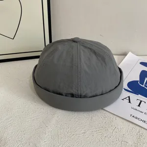 Cappello docker tinta unita asciugatura rapida traspirante berretto senza tesa stile casual