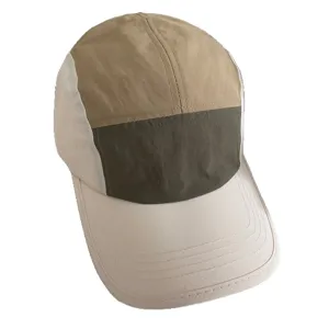 Berretto da baseball bicolore ad asciugatura rapida unisex, cappello protezione solare traspirante.