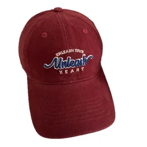 Gorra de béisbol de pana clásica con elegante bordado delantero, sombrero de otoño unisex.