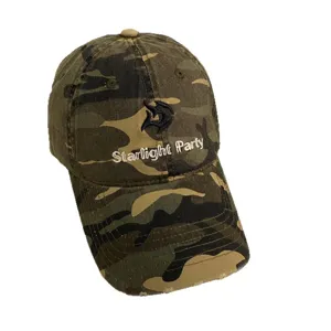 Gorra de béisbol táctica de camuflaje vintage con bordado 3D y diseño de ala curvada genial.