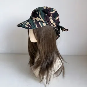 Sombrero hip-hop camuflaje estilo urbano verano exterior pañuelo tendencia hombre mujer