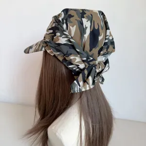 Gorra de camuflaje hip hop estilo bandana moda urbana exterior sombrero versatil hombre mujer