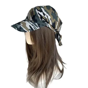 Sombrero pañuelo hip-hop camuflaje moda urbana unisex exterior primavera verano tendencia