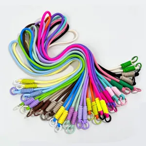 Handmade Braided Phone Lanyard Colorful Crossbody Neck Strap Detachable Keychain Multifunctional Mobile Phone Rope