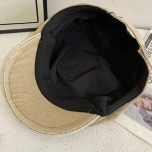 Koreaanse retro denim bakerboy muts voor dames, casual veelzijdige baret met ademende voering.