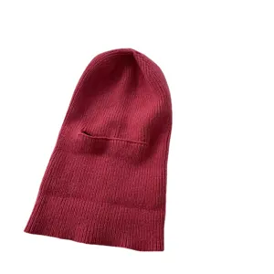 Winter knitted balaclava faceini windproof warm cycling cap for cold weather outdoor sports.