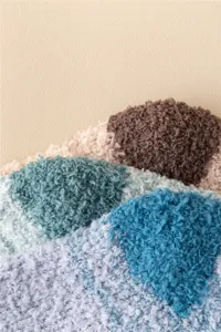 Nahaufnahme der flauschigen Herren Korallenfleece Socken, weicher Verlauf thermisch.
