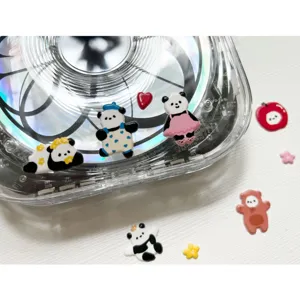 Cute panda foam stickers, Korean style decorative decals for phone, water cup and handbook crafts.