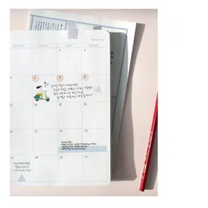 Koreanische suatelier Planer Aufkleber und Washi Tape Set fuer Tagebuch und Notiz.