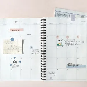 Koreanische Suatelier Washi Tape und Markierungssticker Set für kreative Tagebuch Planung.