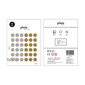 Gold und Silber Prägung Punkt Markierung Dekorative Aufkleber Tagebuch Schreibwaren Papier Aufkleber Für Planer