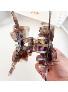 Große Acetat Haarklammer Französisch elegant Schleife Haarklammer für Damen Haarschmuck