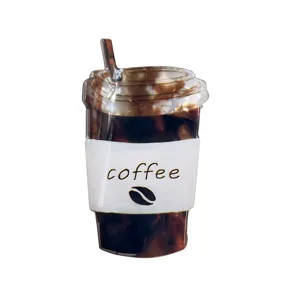 Pince à cheveux tasse de café en acrylique mignon grand clip requin pour femme accessoire