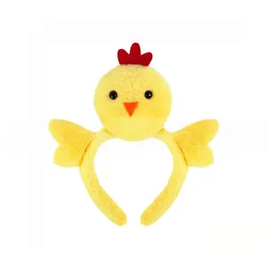 Bandeau de Poussin en Peluche Mignon Cercle de Cheveux Animal Mignon Coiffure Cartoon Accessoires de Fête Cosplay pour Enfants Filles