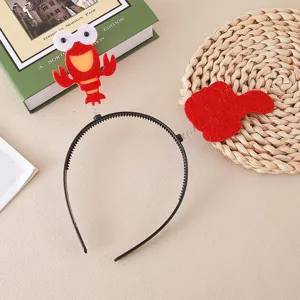 Cute lobster headband party hair hoop fun animal cartoon styling festival dress up prop accessory