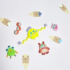 Cute cartoon monster foam stickers, colorful DIY decorative journaling stickers for planners.