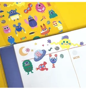 Korean BONITO cute candy little monster sticker set and decorative planner for journal use.