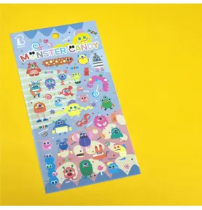 BONITO cute monster candy decorative sticker sheet for planner and diary journaling crafts
