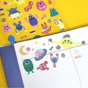 Korean BONITO cute candy monster planner stickers foam and flat decorative stickers for daily use