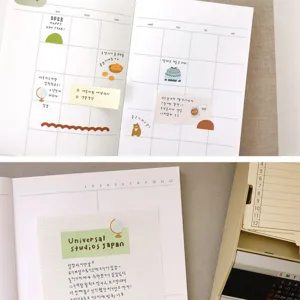 Koreanische minimalistische Haftnotizen Memo-Block Planer süße tägliche Aufkleber Set
